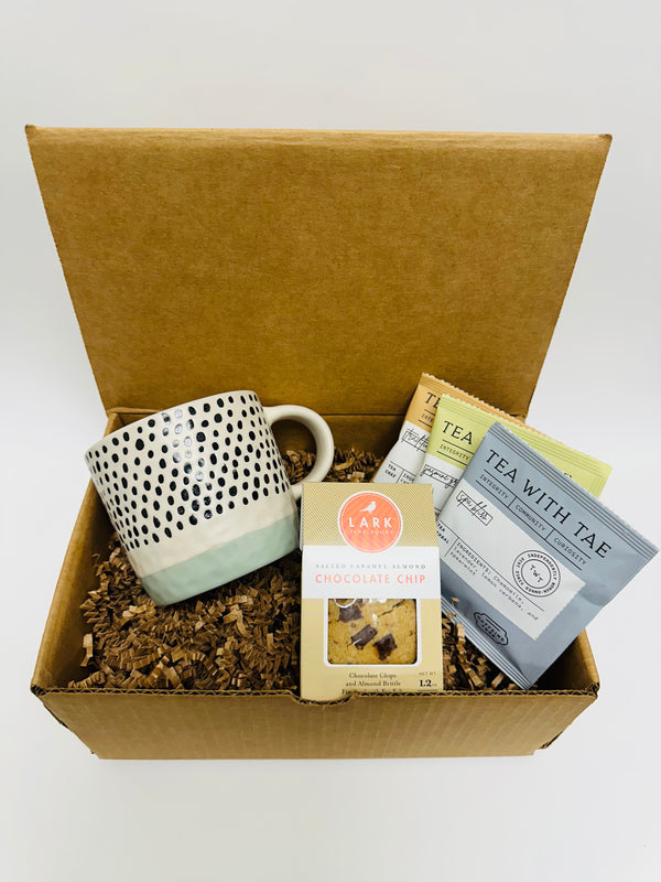 Me Time Gift Box | Cozy Gift Basket | Perfect Gift Box For Her | Get Well Gifts | Sending Hugs | Tea And Mug Gift Set | Mug Gift Box